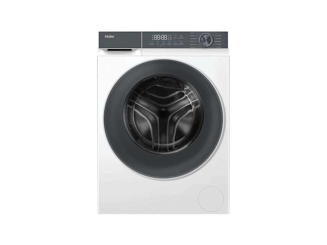 Haier hw80-bp1427637t wasmachine voorlader 8 kg 1400 rpm wit duits display - afbeelding 1 van  7