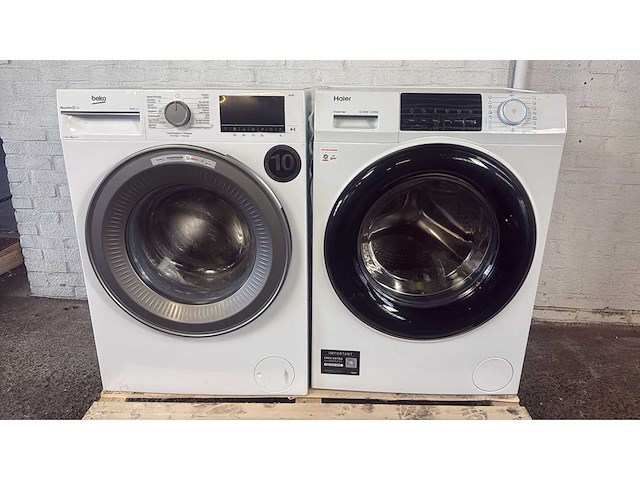 Haier hw80-bp14929a wasmachine | beko b3wt5841ws - afbeelding 1 van  4