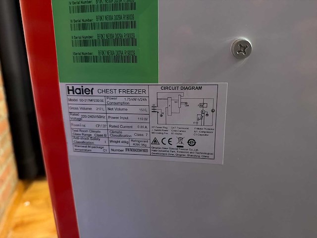 Haier kist vriezer - afbeelding 3 van  3