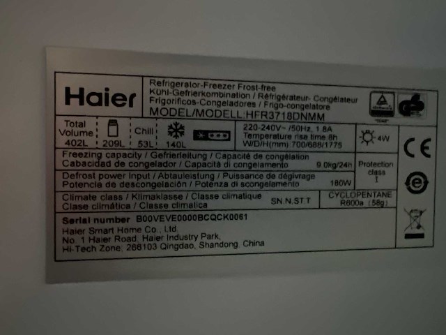 Haier koelkast | hoover vaatwasser - afbeelding 3 van  4