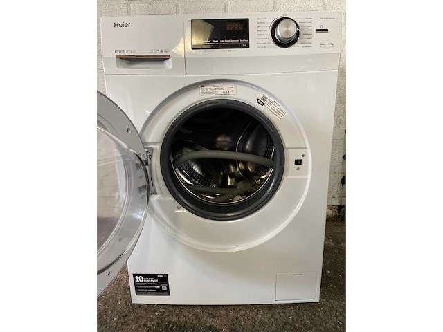 Haier serie 636 hw70-bp14636n wasmachine voorlader 7 kg 1400 rpm wit duits display - afbeelding 6 van  6