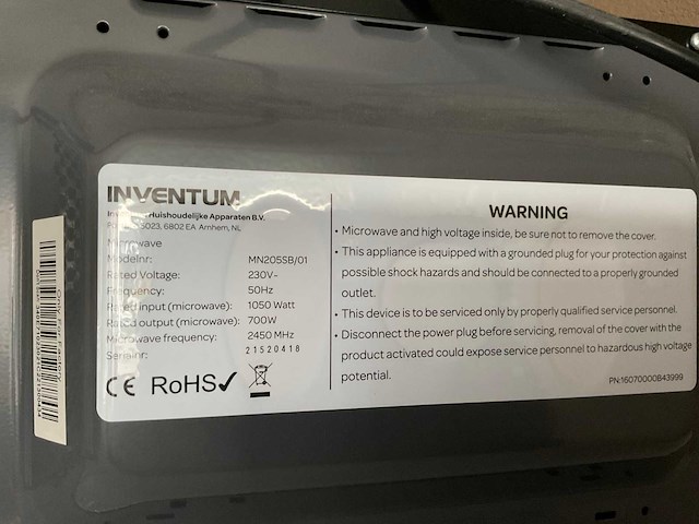 Haier, tefal, inventum koelkast, waterkoker, magnetron - afbeelding 5 van  7