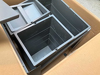 Hailo as triple xl 500 multi-prullenbak afvalsysteem donkergrijs - afbeelding 5 van  5