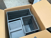 Hailo as triple xl 500 multi-prullenbak afvalsysteem donkergrijs - afbeelding 2 van  5