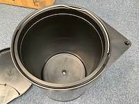 Hailo mono as grijs zwart 3515071 afvalemmer 15l draaideurkasten - afbeelding 4 van  5
