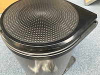 Hailo mono as grijs zwart 3515071 afvalemmer 15l draaideurkasten - afbeelding 1 van  4