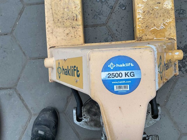 Haklift mava2500ec hand hydraulische palletwagen - afbeelding 3 van  5