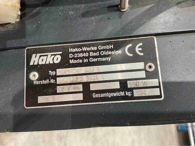 Hako - hamster 600 - veegmachine - afbeelding 1 van  3