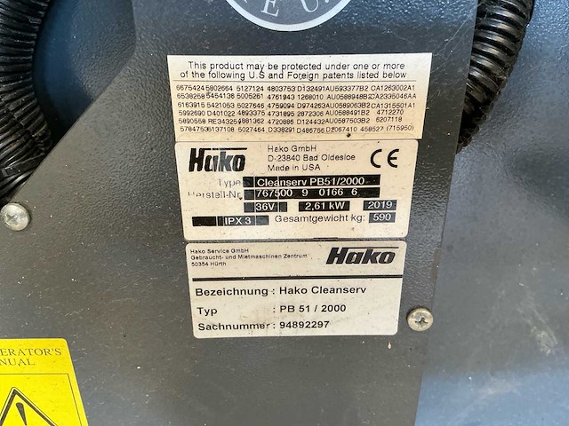 Hako cleanserv pb51/200 polijstmachine (3x) - afbeelding 4 van  21