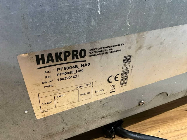 Hakpro pf5004e ha0 heteluchtoven - afbeelding 5 van  5