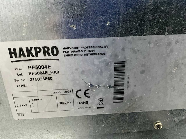 Hakpro pf5004e heteluchtoven - afbeelding 7 van  7