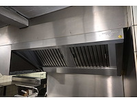 Hakvoort horeca rvs dubbele afzuigkap met afzuigmotor - afbeelding 4 van  6