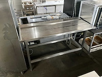 Hakvoort rvs aanvoertafel - afbeelding 1 van  6