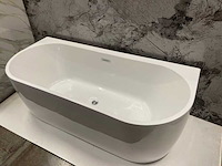 Half vrijstaand bad, karo, 64.0002, wit - afbeelding 2 van  3