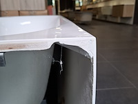 Half-vrijstaand hoekligbad, xenz, zara, glans wit - afbeelding 9 van  10