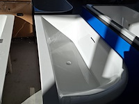 Half-vrijstaand ligbad (1 x ronde hoek) korver, zenn, wit - afbeelding 1 van  8