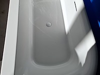 Half-vrijstaand ligbad (1 x ronde hoek) korver, zenn, wit - afbeelding 5 van  8