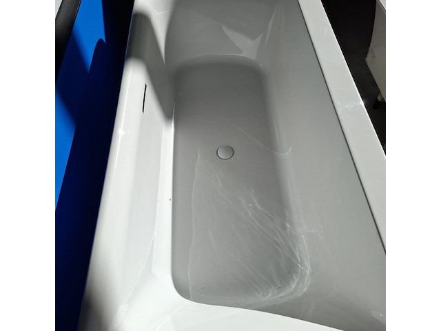 Half-vrijstaand ligbad (1 x ronde hoek) korver, zenn, wit - afbeelding 6 van  8