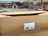 Half vrijstaand ligbad 180x80 cm wb, liora 21.3672, wit - afbeelding 2 van  6