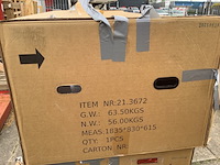 Half vrijstaand ligbad 180x80 cm wb, liora 21.3672, wit - afbeelding 3 van  6