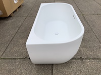 Half vrijstaand ligbad 180x80 cm wb, liora 21.3672, wit - afbeelding 4 van  6