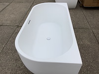 Half vrijstaand ligbad 180x80 cm wb, liora 21.3672, wit - afbeelding 5 van  6