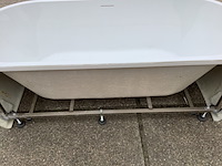 Half vrijstaand ligbad 180x80 cm, wit - afbeelding 7 van  9