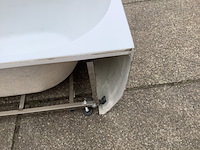 Half vrijstaand ligbad 180x80 cm, wit - afbeelding 8 van  9