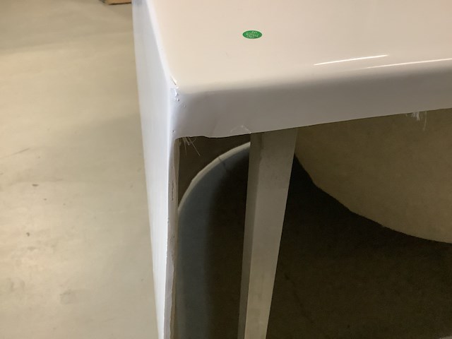 Half vrijstaand ligbad 180x80x58 cm, karo, 64.0002, wit - afbeelding 2 van  10