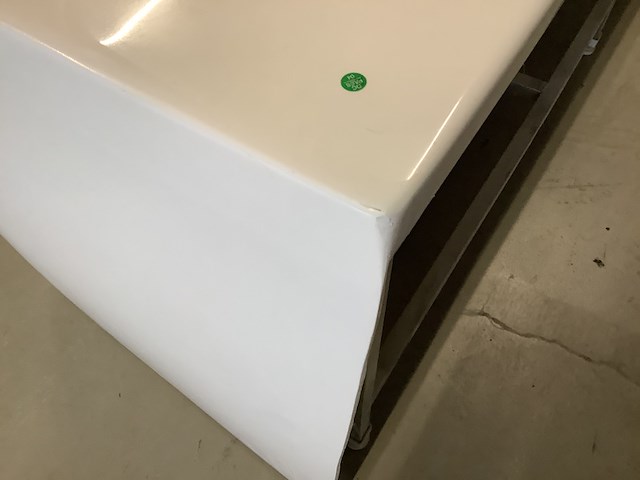 Half vrijstaand ligbad 180x80x58 cm, karo, 64.0002, wit - afbeelding 10 van  10