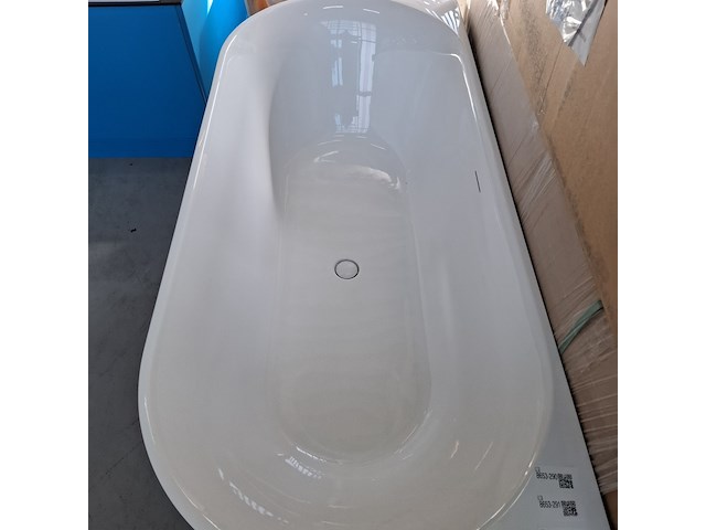 Half-vrijstaand ligbad (2 x ronde hoek) sanilux, moon, moon/black - afbeelding 5 van  9