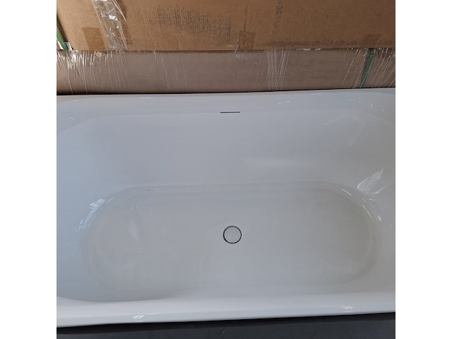 Half-vrijstaand ligbad (2 x ronde hoek) sanilux, moon, moon/black - afbeelding 8 van  10