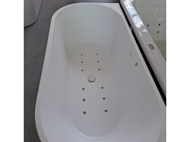 Half-vrijstaande whirlpool wiesbaden, rivi, mat wit - afbeelding 8 van  12