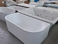 Half-vrijstaande whirlpool wiesbaden, rivi, mat wit - afbeelding 10 van  12