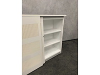 Halfhoge akoestisch stalen schuifdeurkast - afbeelding 4 van  10