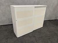 Halfhoge akoestisch stalen schuifdeurkast - afbeelding 8 van  10