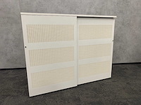 Halfhoge akoestisch stalen schuifdeurkast - afbeelding 7 van  10