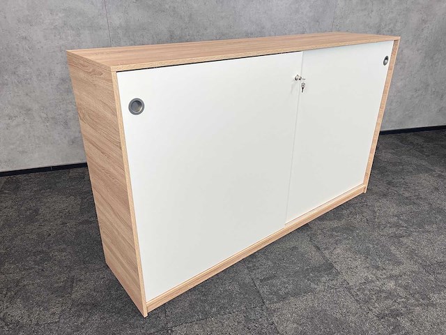 Halfhoge houten schuifdeurkast 200cm - afbeelding 6 van  10