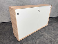 Halfhoge houten schuifdeurkast 200cm - afbeelding 6 van  10