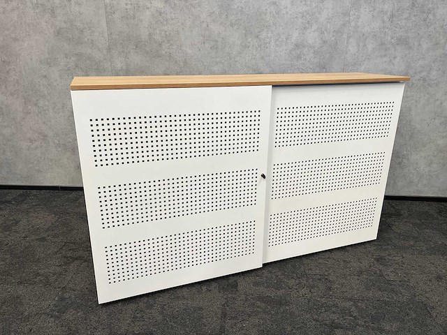 Halfhoge stalen akoestische schuifdeurkast - afbeelding 2 van  12