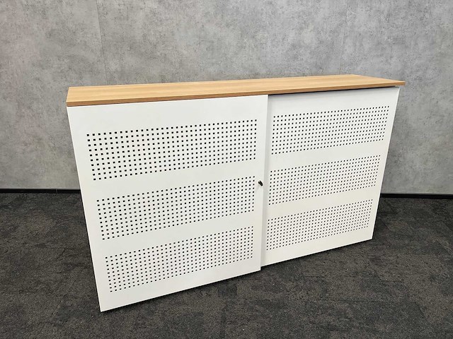 Halfhoge stalen akoestische schuifdeurkast - afbeelding 3 van  12