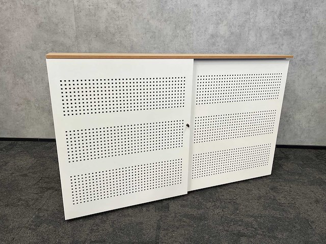 Halfhoge stalen akoestische schuifdeurkast - afbeelding 4 van  12