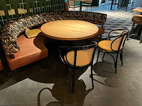 Halfrond eethoek opstelling - afbeelding 2 van  4