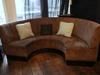 Halfronde zitbank incl. sierkussens