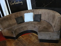 Halfronde zitbank incl. sierkussens - afbeelding 1 van  7