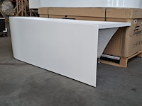 Halfvrijstaand ligbad, best design, living, mat wit - afbeelding 3 van  6