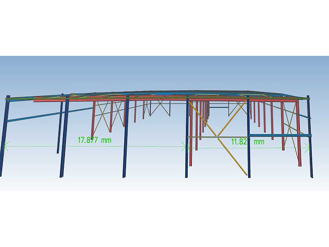 Hallen staalconstructie 1350m2 - afbeelding 7 van  8