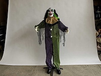 Halloween animatronic - crazy clown spinning head - decorative figure - afbeelding 1 van  2