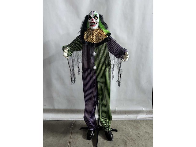 Halloween animatronic - crazy clown spinning head - decorative figure - afbeelding 2 van  2