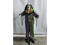 Halloween animatronic - crazy clown spinning head - decorative figure - afbeelding 2 van  2